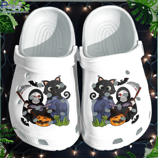 ghost cat shoes clog halloween pumpkin crocs crocband clog IkquD