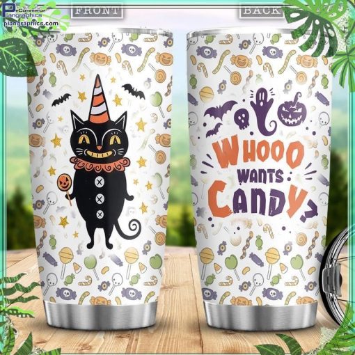 halloween black cat character costumes stainless steel tumbler cup 16 pGJBl