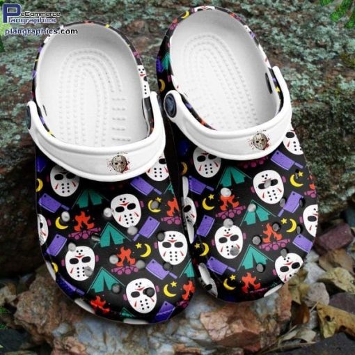 halloween gifts jason voorhees horror movie adults kids crocs shoes crocband clog xpW8S