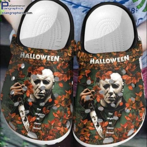 halloween gifts michael myers adults kids crocs shoes crocband clog oUhvr