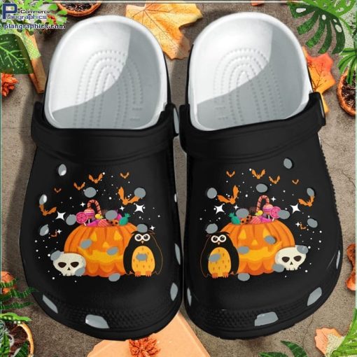halloween penguin pumpkin shoes clog crocs crocband clog Kjqvg
