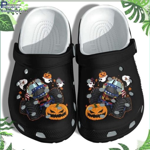 halloween pumpkin monsters truck crocs crocband clogs shoes s1yKp