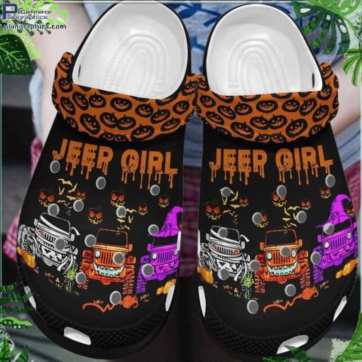 halloween pumpkins jeep girl crocs crocband clog shoes for jeep lover EcU0R