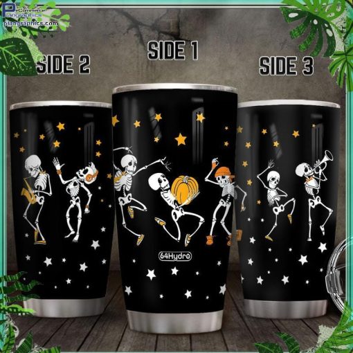 halloween skull party witch black cat stainless steel tumbler cup 65 pz2yw