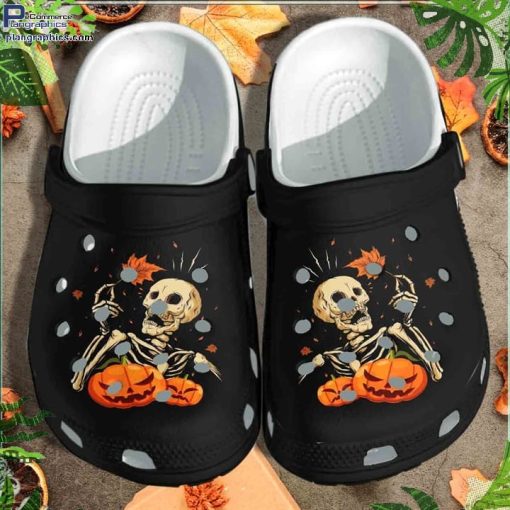 halloween skull weed pumpkin tattoo shoes clog crocs crocband clog PjExJ