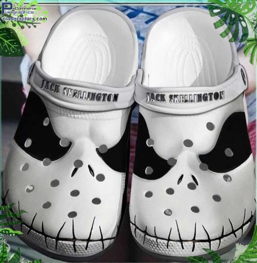 halloween white jack skellington face horror movie crocs crocband clogs NzHDj