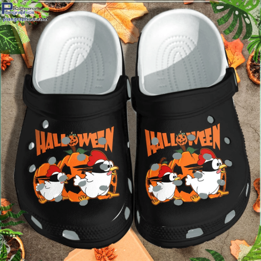happy little chickens shoes clog halloween pumpkin crocs crocband clog jDwJy