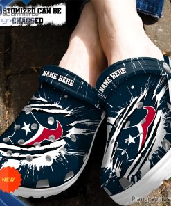 houston texans crocs personalized htexans football ripped claw clog shoes 136 ugl2x