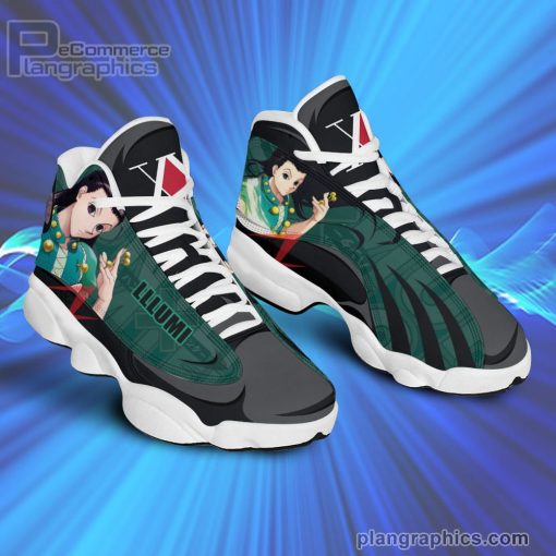 hunter x hunter air jordan 13 sneakers custom illumi zoldyck anime shoes 70 YPxH2
