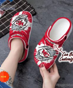 kansas city chiefs crocs personalized kc chiefs football ripped claw clog shoes 16 dVpnV