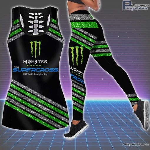 monster energy supercrossercross hollow tank top leggings 23 q8ows