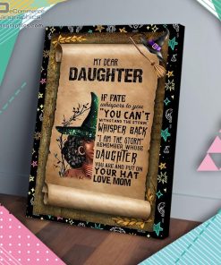 my dear daughter mom witch matte wall art canvas and poster WF7Wz