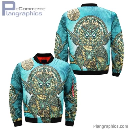 native american owl bomber jacket h9LCx