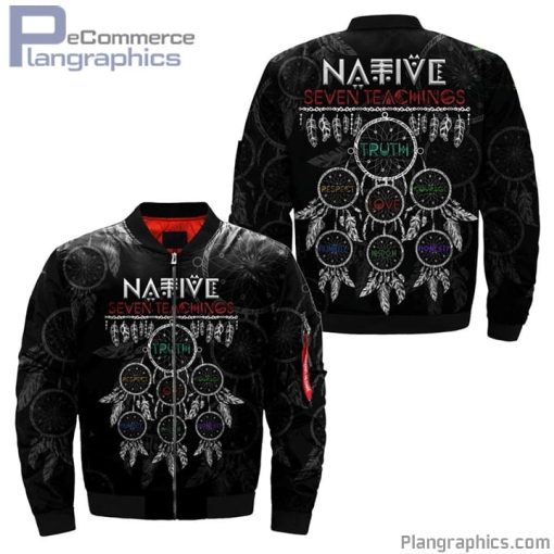 native seven teachings bomber jacket CpNvC
