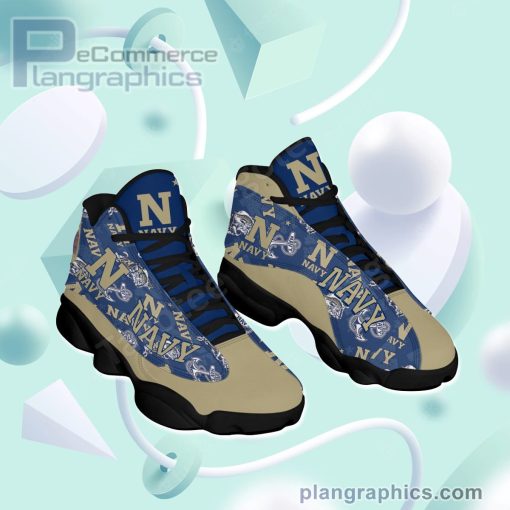 navy midshipmen logo air jordan 13 shoes sneakers 47 x9r1z