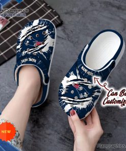 new england patriots crocs personalized ne patriots football ripped claw clog shoes 11 va4WA