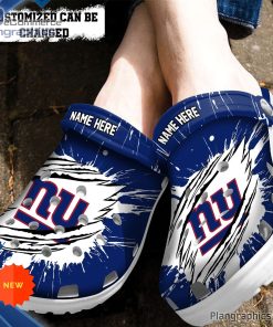 new york giants crocs personalized ny giants football ripped claw clog shoes 128 J3pP6