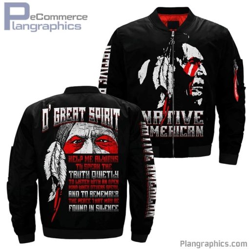 oE28099 great spirit native bomber jacket 5JU8F