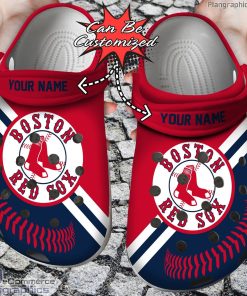 personalized name baseball boston red sox crocs clog shoes wc5MH