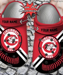 personalized name baseball cincinnati reds crocs clog shoes vqUDM
