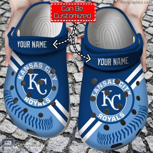 personalized name baseball kansas city royals crocs clog shoes fFYCg