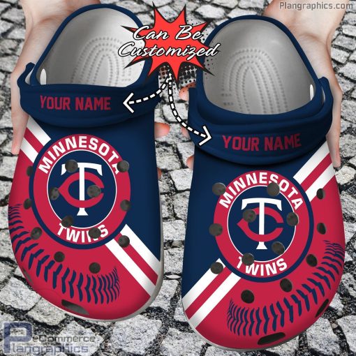 personalized name baseball minnesota twins crocs clog shoes 4WZWY
