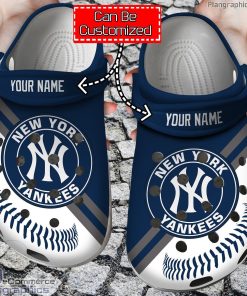 personalized name baseball new york yankees crocs clog shoes woNEN