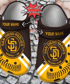 personalized name baseball san diego padres crocs clog shoes d9M4L