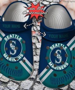 personalized name baseball seattle mariners crocs clog shoes UaoHT