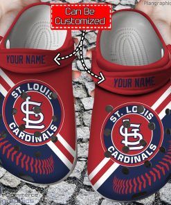 personalized name baseball st louis cardinals crocs clog shoes Vnoov