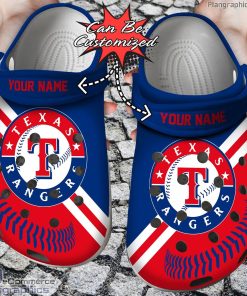 personalized name baseball texas rangers crocs clog shoes OAfjv