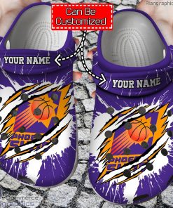 personalized name logo basketball phoenix suns claw crocs clog shoes NPBXB