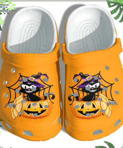 pumpkin cat witch halloween crocs shoes clog halloween pumpkin crocs crocband clog TnCK9