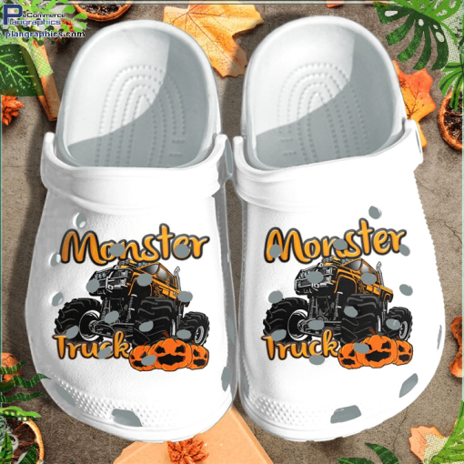pumpkin halloween monster truck shoes clog halloween pumpkin crocs crocband clog s4jBn