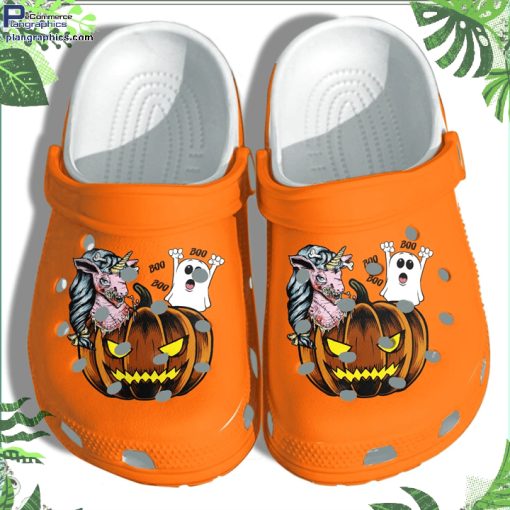 pumpkin unicorn and ghost shoes clog happy halloween crocs crocband clog iOQz9