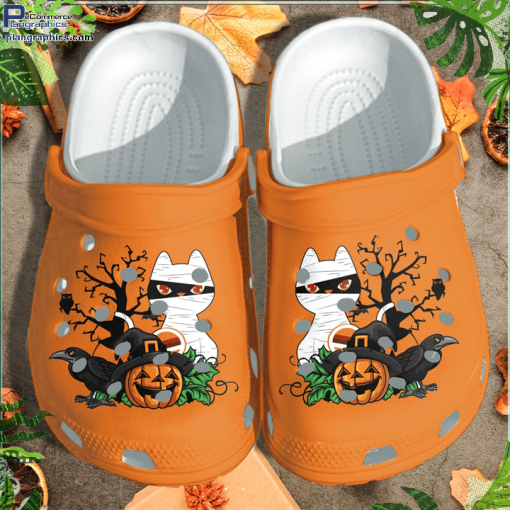 raven cat mummy pumpkin halloween shoes clog crocs crocband clog sZFHZ