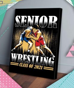 senior wrestling class of 2021 matte wall art canvas and poster HpHsT