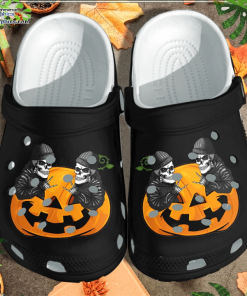 skull hip hop tattoo pumpkin shoes clog halloween crocs crocband clog A1uXs