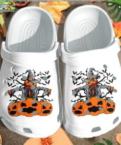 strawman pumpkin scarecrow shoes clog halloween crocs crocband clog Wlyak