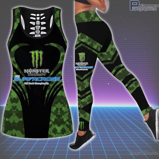 supercross x monster energy hollow tank top leggings 5 sHJuf