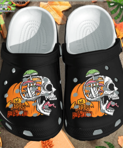 tattoo skull pumpkin weed funny high shoes clog happy halloween crocs crocband clog fDoTg