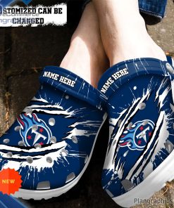 tennessee titans crocs personalized ttitans football ripped claw clog shoes 119 uPMuI