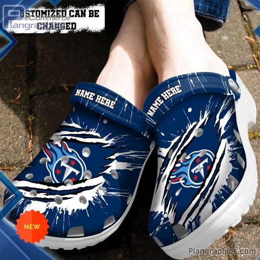 tennessee titans crocs personalized ttitans football ripped claw clog shoes 119 uPMuI