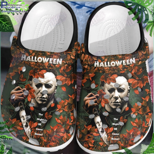 the night he come home michael myers horror movie halloween crocs classic clogs shoes 0je1l