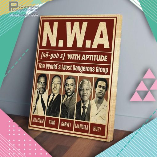 the worlds most dangerous group with aptitude nwa matte wall art canvas and poster BLjmC