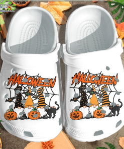 three gnomes together pumpkin crocs shoes clog funny halloween crocs crocband clog pPuGs