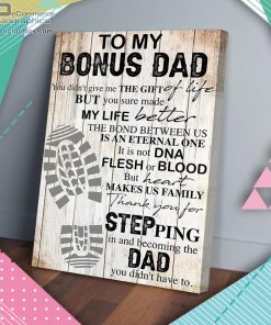 to my bonus dad matte wall art canvas and poster 0ZSQm