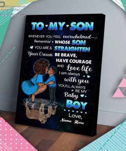 to my son mom lion matte wall art canvas and poster ZhvQL