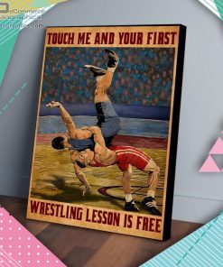 touch me wrestling lesson is free matte wall art canvas and poster 2wINz