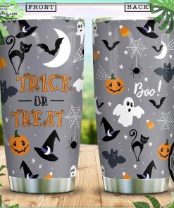trick or treat funny halloween stainless steel tumbler cup 43 vRV6H